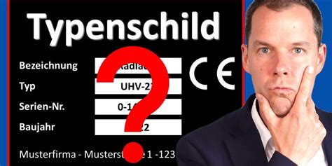 maschinenrichtlinie typenschild